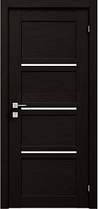 Міжкімнатні двері - Modern Quadro венге шоколадный полустекло