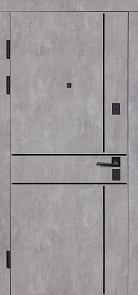 Вхідні двері - Ультра квадро мод. 540 Wavestone Grey (секуреме)